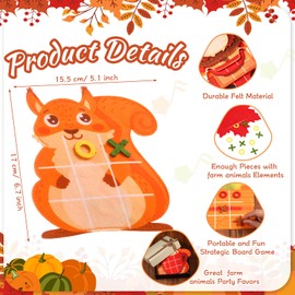 Capoda 12 Pack Fall Party Favors Pumpkin Maple Strategic Board Game Autumn Thanksgiving Desk Game Toys for Fall Harvest Goody Bag Stuffers Autumn Birthday Party Gift (Cute)