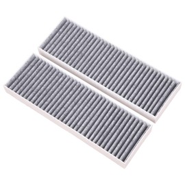 TOPAZ 2pcs Cabin Air Filter Kit Compatible with Honda Accord 1998-2002 TL 1999-2003 CL 2001-2003 Replace 80291-S84-A01 CAF1708, 24752 CF8603A with Activated Carbon
