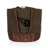 PICNIC TIME Tennessee Titans Coronado Canvas and Willow Basket Tote