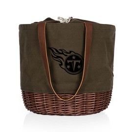 PICNIC TIME Tennessee Titans Coronado Canvas and Willow Basket Tote