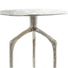Deco 79 Aluminum Metal Geometric Side End Accent Table Slim