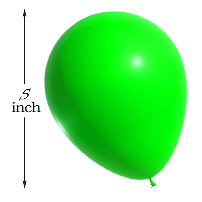Light-Green Balloons Small 5 Inch Balloons Plain Round Ballons for