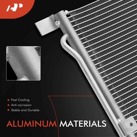 A-Premium Air Conditioning A/C Condenser Compatible with Infiniti Q50 2016-2019, Q60 2017-2018 2.0L, Replace# 921004GC0A