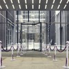 6.5 Feet Purple Velvet Hanging Ropes with Silver Polished Hooks
