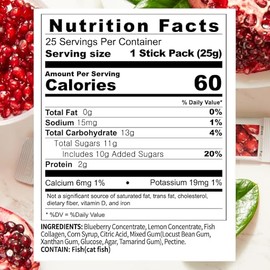 Wellinus Palitos Gelatina Colágeno Coreano Bocadillos Péptidos Marino Sabor Granada Antienvejecimiento Proteína Azúcar Paquetes Viaje