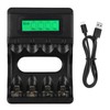 Portable Universal Battery Charger with LCD Display | Compact &
