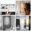 ZOCONE 4 Pieces Curtain Pole Ceiling Brackets Diameter 25-28 mm