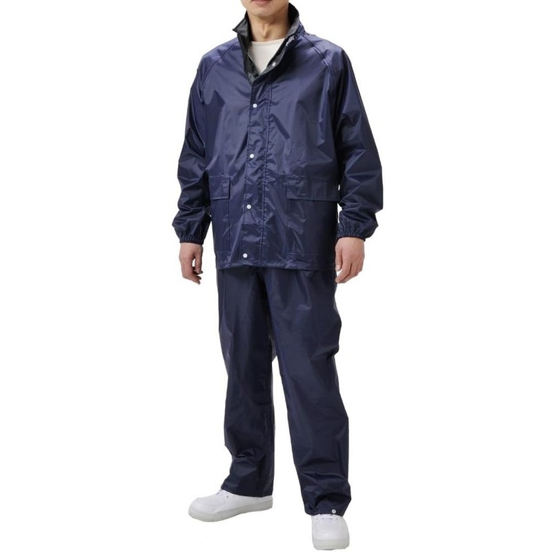 弘進ゴム レインスーツ・上下セット ネイビー 適応身長/160-170cm、適応胸囲/90-98cm、適応胴囲/78-88cm