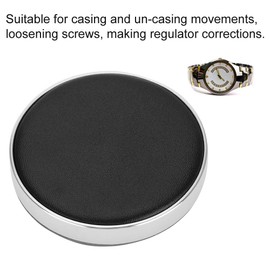 Watch Movement Holder, Professional Watch Casing Cushion Watch Case Protective Pad Movement Seat Scratch Proof Black Watchmaker Watch Clock Repair Tools