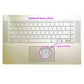 Keyboard Skin Compatible for HP Envy x360 Fingerprint Reader 13.3" 13t 13z 13m 13-ba/bd/ay Series 13-ba0010nr bd0031nr ay0021nr 13m-bd0023dx 13t-ba000 13z-ay000, HP Envy 13 13t/13-ba 13-ay Series-Mint