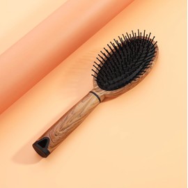 CAISHA K102 Hair Brush Without Pulling Detangling Brush Wood Look All Hair Types