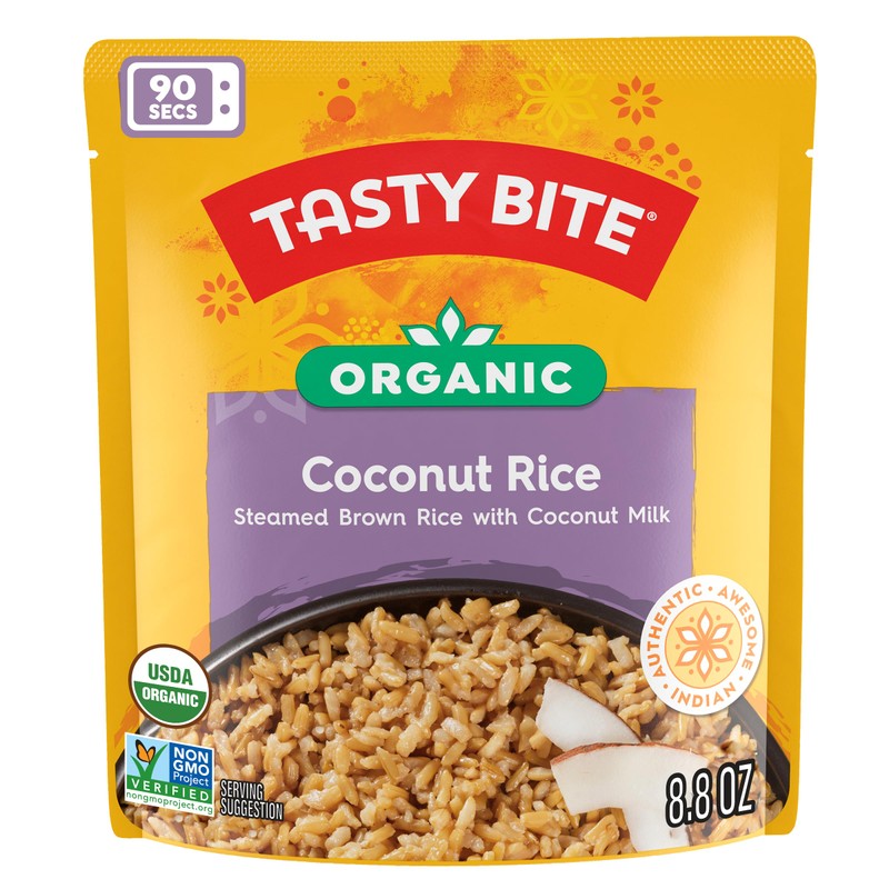 Tasty Bite Organic Coconut Rice, 8.8 Ounce, Pack of 6,