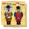 La La Land Greeting Card Fuzzie Nutcrackers
