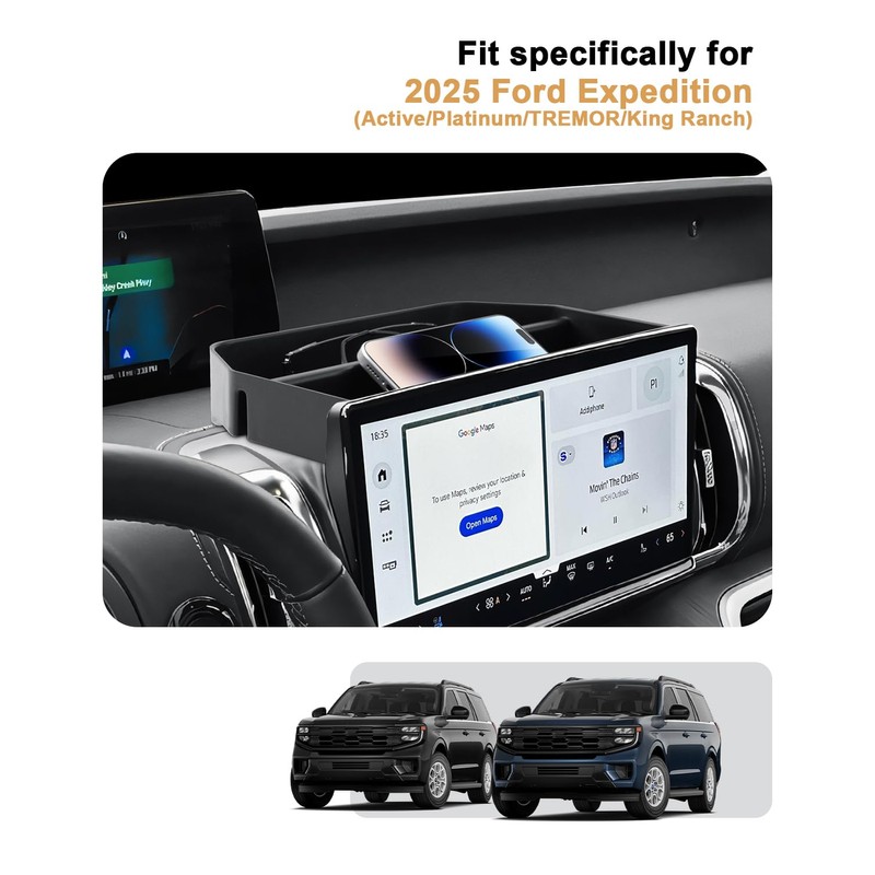 ECOZEN 2026 Expedition Dash Console Organizer - Behind Screen Organizer