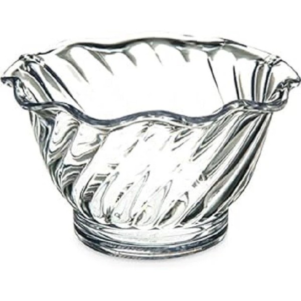 Thundergroup Plastic Tulip Ice Cream/Dessert Dish Set Of 12, 5oz,