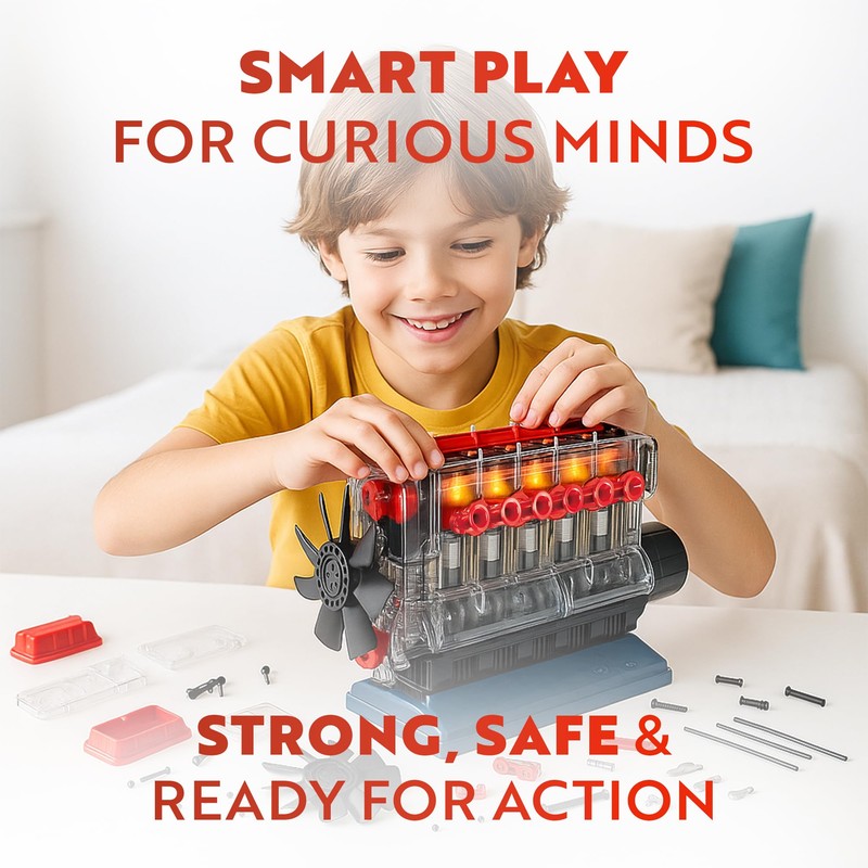 Playz Inline 6 Engine Model Kit - Build Your Own