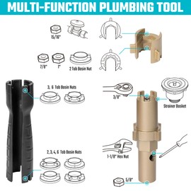 DURATECH Faucet Wrench, Sink Wrench, 8 in 1 Plumbing Wrench, Faucet Installation and Removal Tool for Plumbing Repair