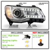 ACANII - For [Halogen Type] 2015-2023 Chrysler 300 Chrome Bezel