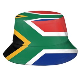 Cute South Africa Flag Bucket Hats Fashion Sun Cap Summer Outdoor South African Fisherman Cap for Adults Women Men
