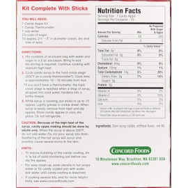 Concord Candy Apple Kit,1.45 pounds, (4 Pack 40 Ct.)