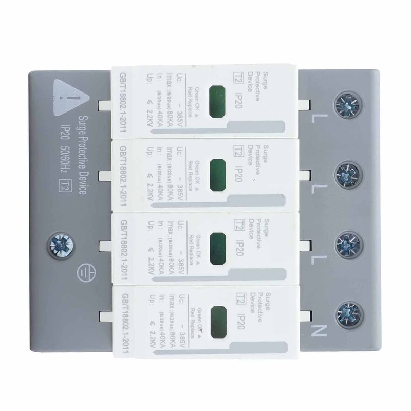 BERM Surge Protective Devices House Arrester Protector 4P 80KA SPD