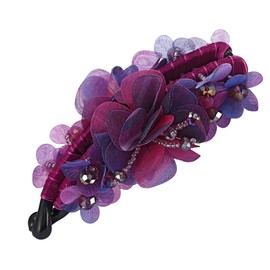 1pc Resin Banana Hair Clip Updo Ponytail Clip Long Hair Clip Ponytail Holder Hair Clip Claw (Purplish red, 9cm)