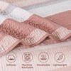 Andency King Size Quilt Set Blush Pink, 3 Pieces Summer