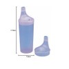 Drinking/Feeding Cup with 2 Spouts and Straw Holes. Small/Narrow Spout