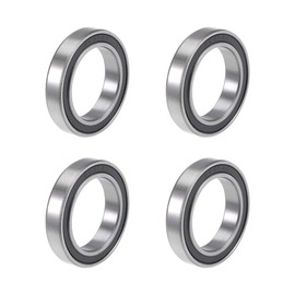 TOP-VIGOR 4Pcs 6805-2RS Deep Groove Ball Bearings, Z2 25mm x 37mm x 7mm Double Sealed Industrial Bearings, Chrome Steel P6(ABEC3) Skateboard Bearings for Electrical Instrument Equipment
