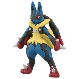 Pokemon Takara Tomy MS-52 Mega Lucario Figure, Toy for Ages 4 and Up, Toy Safety Standards Compliant, ST Mark Certified, Pokemon Takara Tomy
