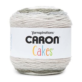 Caron Cakes Self Striping Yarn 383 yd/350 m 7.1 oz/200 g (White Truffle)