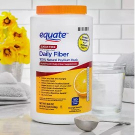 Equate Sugar-Free Daily Fiber Powder, Orange Smooth, 36.8 Oz