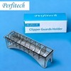 Perfitech Clipper Guard Holder Organizer with 10 Slots, Black, Sturdy