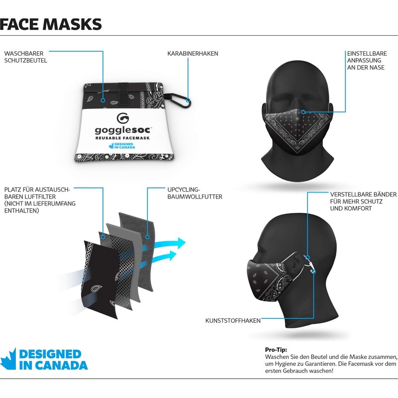 [ゴーグルソック] gogglesoc フェイスマスク HAWAIAN ONE FACE-A004