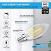 48-Pack Dimmable E12 LED Candelabra Bulbs 60W Equivalent, 5000K Soft