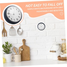 Ipetboom Shower Wall Clock with Suction Cup Decorative Clock for Bathroom Kitchen Retro Design Easy to Attach Non Ticking for Home Housewarming