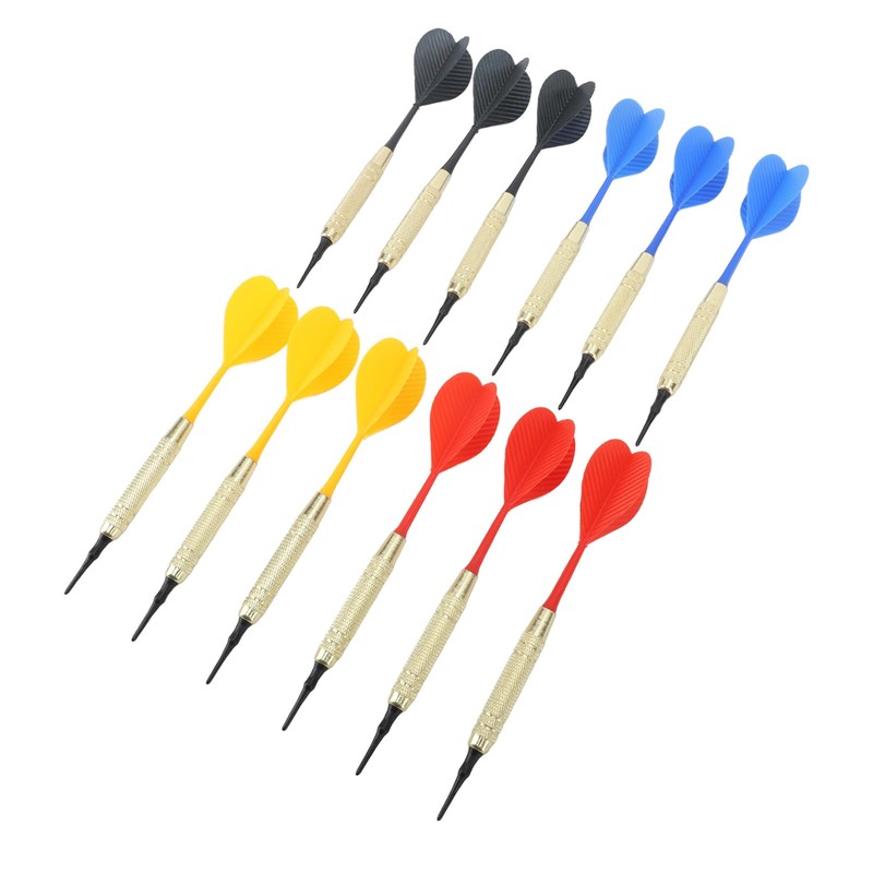 Restokki Darts Set, Soft Tip, Iron Shaft, Non-Slip Pattern, Sports
