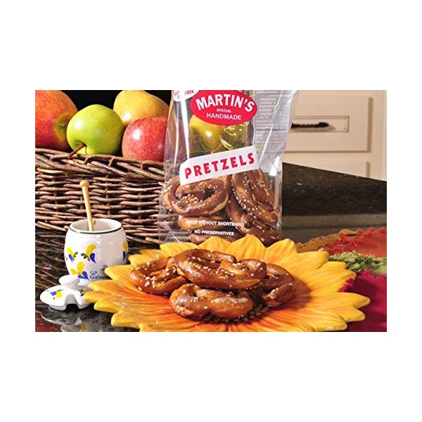 Martin’s Handmade, Hand Twisted Pretzels with Salt 8 oz. (3