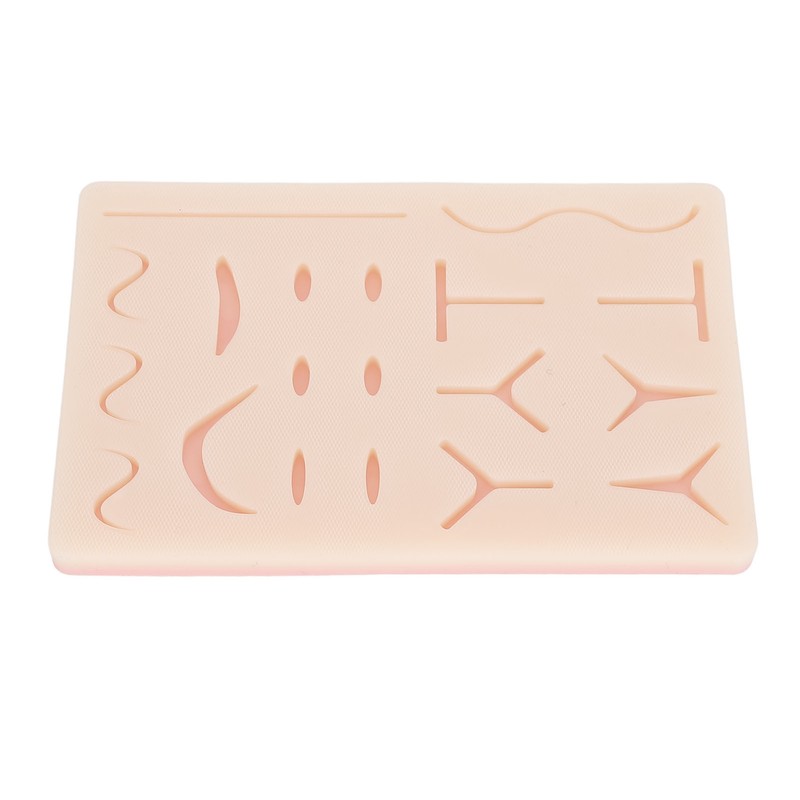 Suture Practice Pad Reusable Silicone Sature Training Skin Pad with