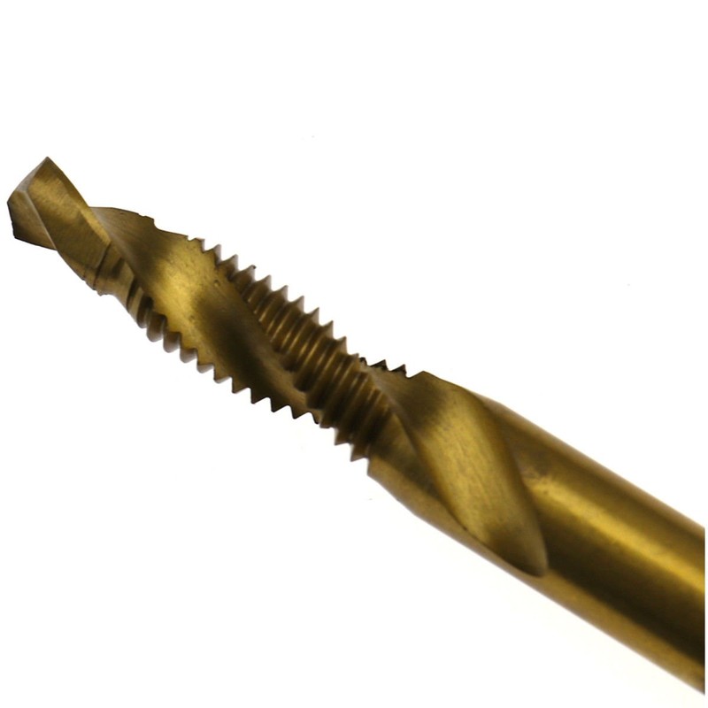 NUZAMAS 6 Piece Screw Thread Tap Drill Set Hex Shank