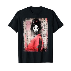 Hip Hop Y2K Vintage Hipster Edgy Urban Streetwear Geisha T-Shirt