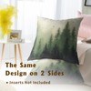 Giwawa Green Misty Forest Throw Pillow Covers 18x18 Inch Set