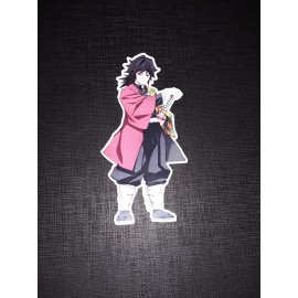 Giyu Tomioka Demon Slayer Glossy Sticker Anime Hashira Waterproof!