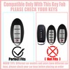 Yekoubo Key Fob Cover with Cherry Keychain, Soft TPU Smart