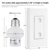 DEWENWILS Remote Control Light Socket, 1 Wall Mounted Switch and