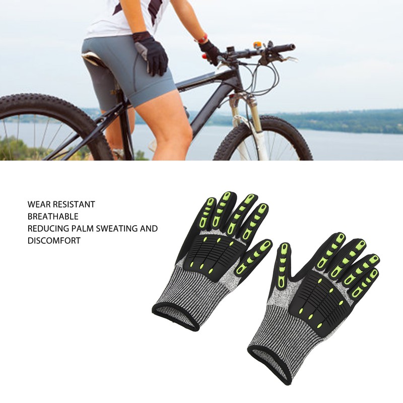 1 Pair Cut Resistant TPR Protective Impact Gloves Men Women