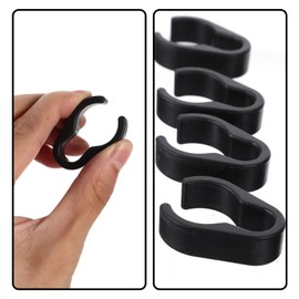 Healifty 10Pcs Microphone Stand Cable Clips,Mic Cable Clips Microphone Cable Holder Clips Mic Cable Clamp for Studio 15mm