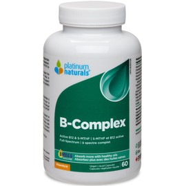 Platinum Naturals B-Complex (Vegan), 120 Capsules