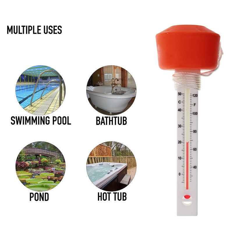 Floating Water Thermometer to Easily Read Water Temperature - Great