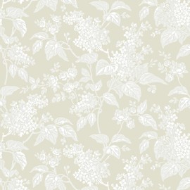 Rugreat Floral Peel and Stick Wallpaper Boho Modern Contact Paper for Cabinets Botanical Contact Paper Leaf Removable Self Adhesive Wallpaper for Bedroom Bathroom Waterproof 78.8inL 17.3inW Beige